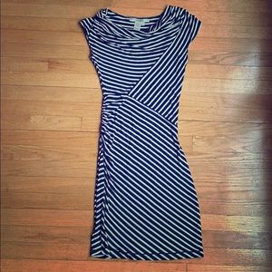 Women’s Max Studio Navy Stripe Dress